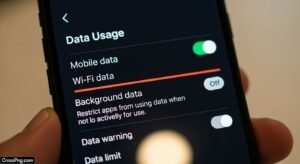 How to stop background data usage image