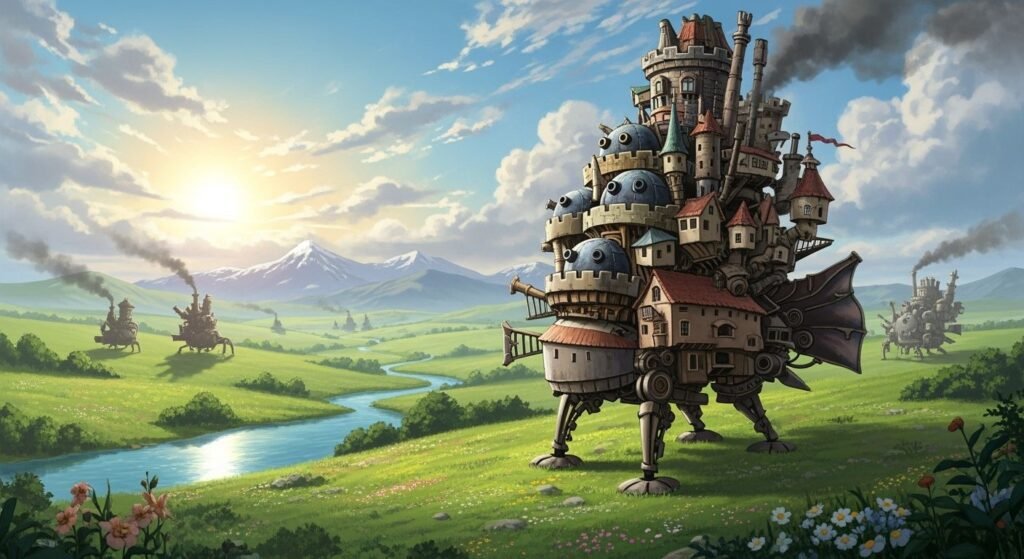 Howls moving castle background image 2