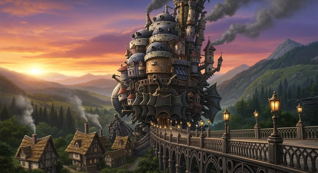 Howls moving castle background image 3