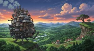 Howls moving castle background image