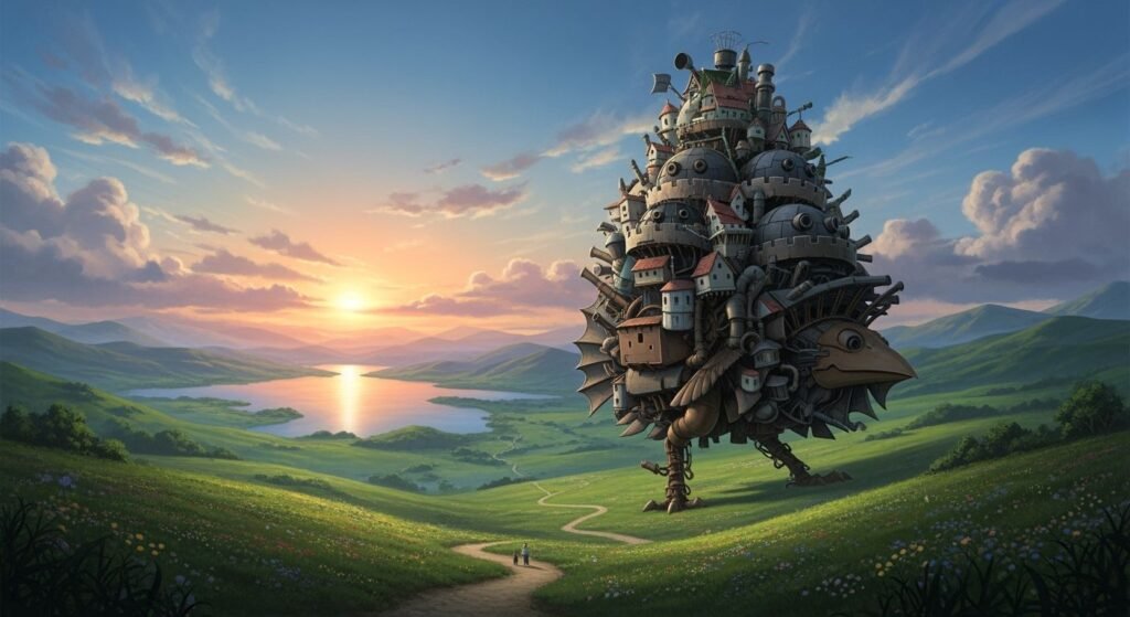 Howls moving castle background image 4