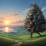 Howls moving castle background image 4