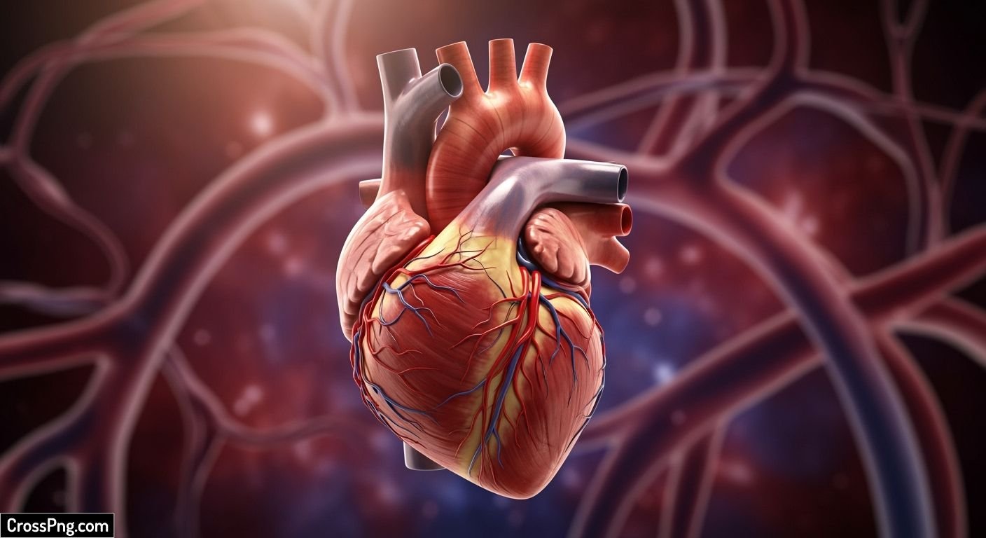 Human heart background image 2