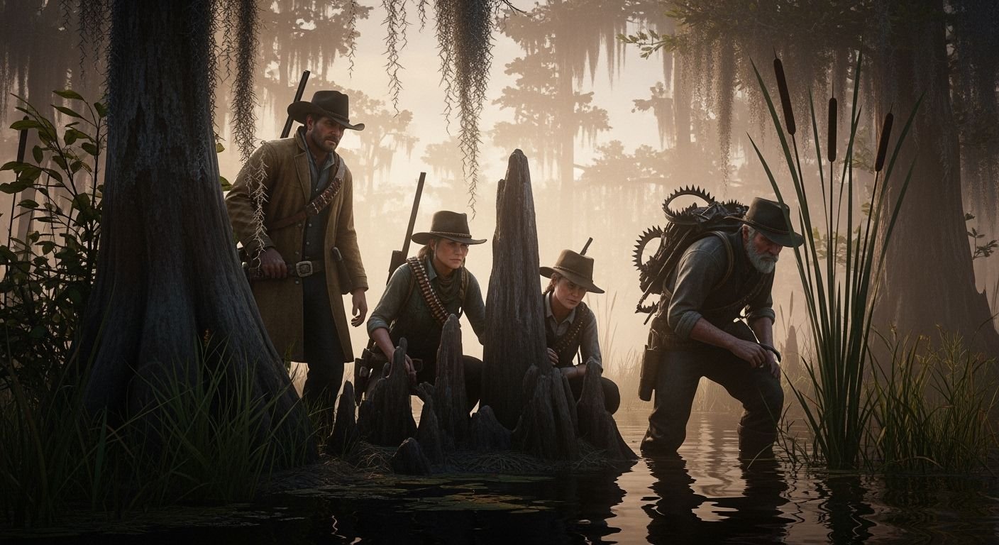 Hunt showdown people blend in to the image 2