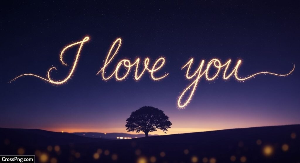 I love you background image