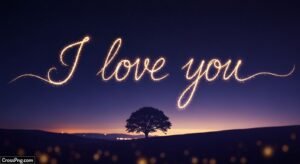 I love you background image