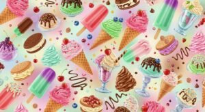 Ice cream background image