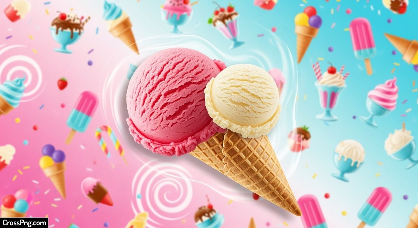 Ice cream background image