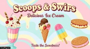Ice cream poster background image 2