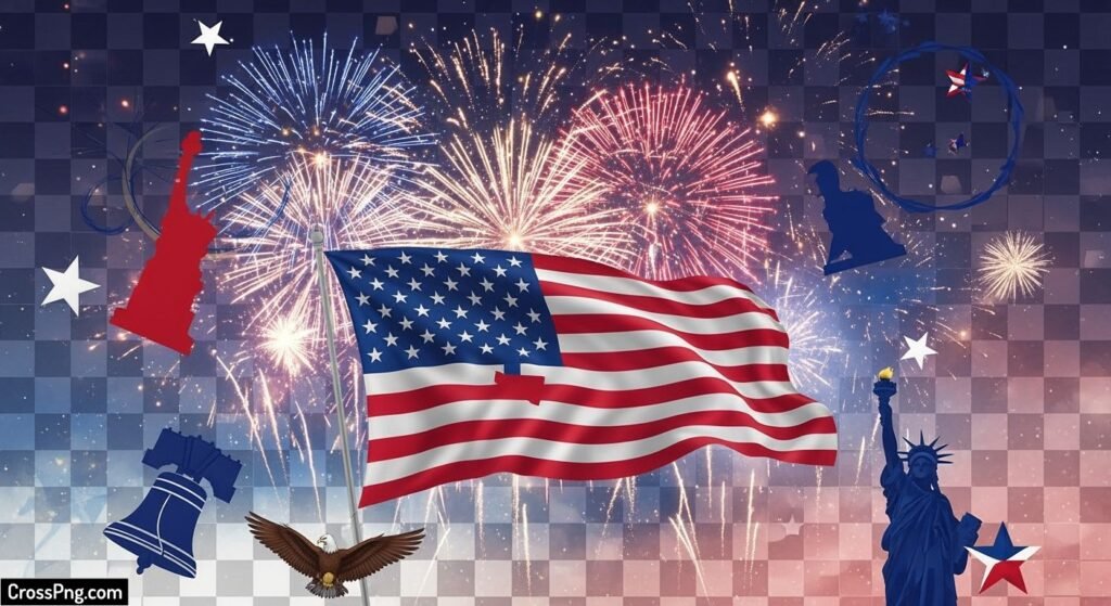 Independence day background png image 3
