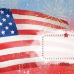 Independence day invitation card background image