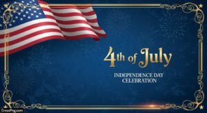 Independence day invitation card background image 3