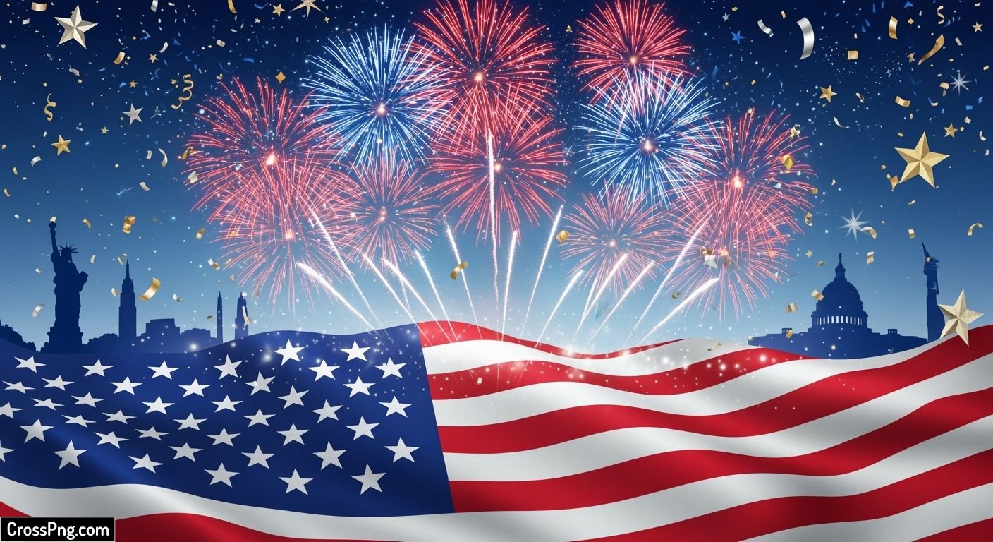 Independence day poster background image