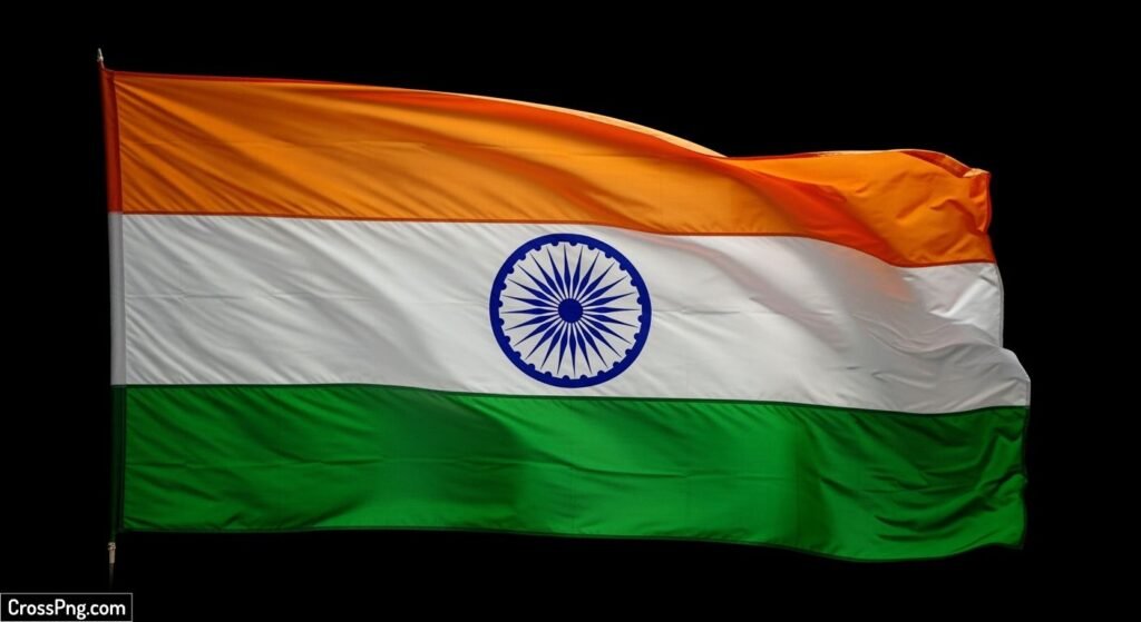 Indian flag black background image