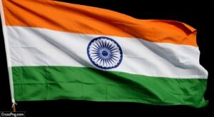 Indian flag black background image