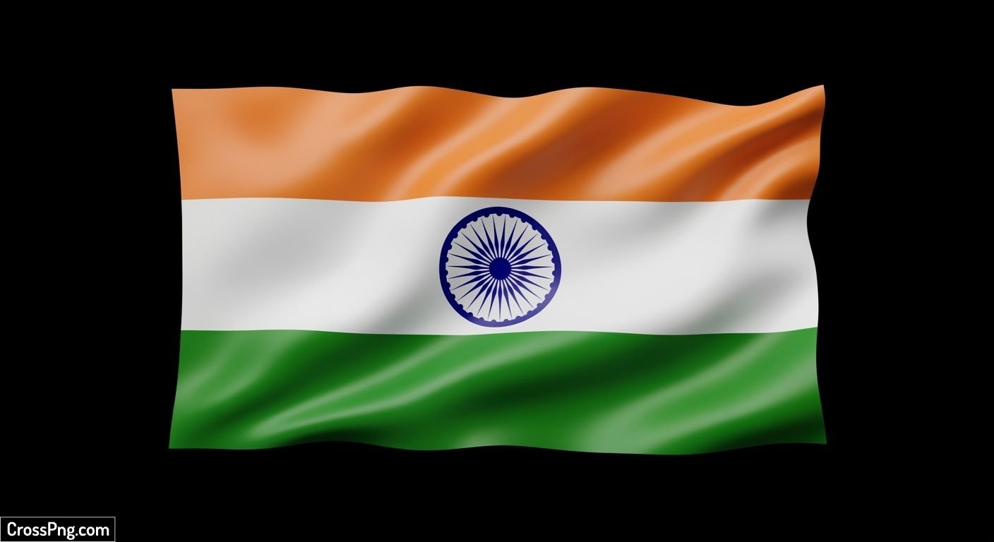 Indian flag png black background image