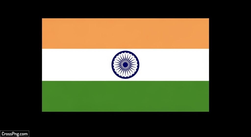 Indian flag png black background image
