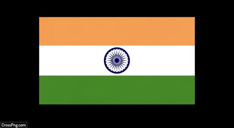 Indian flag png black background image
