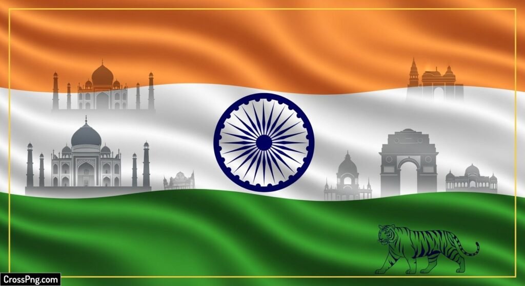 Indian flag poster background image