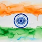 Indian flag watercolor background image