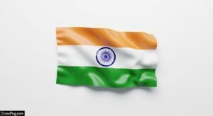 Indian flag white background image
