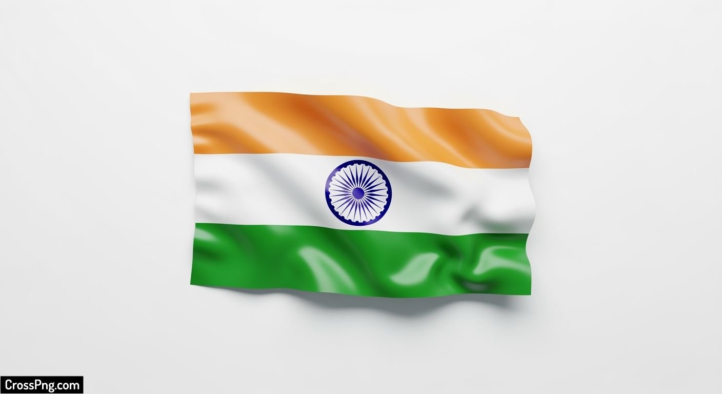 Indian flag white background image