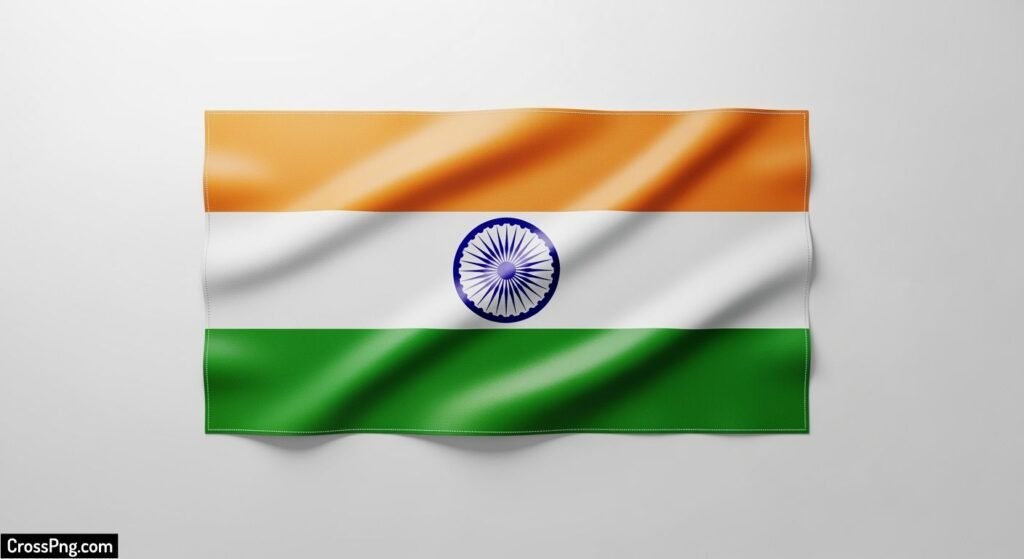 Indian flag white background image 2