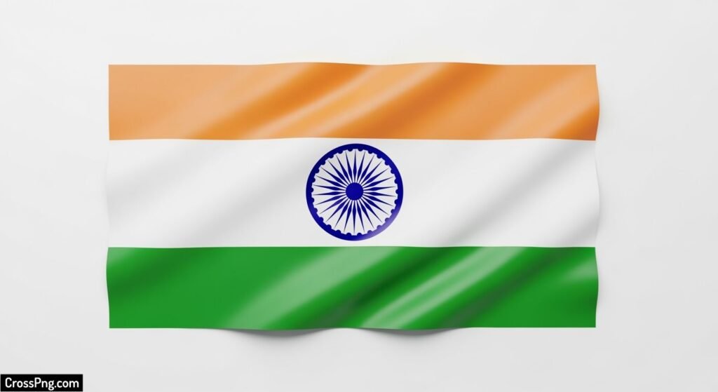 Indian flag white background image 3