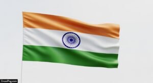 Indian flag white background image