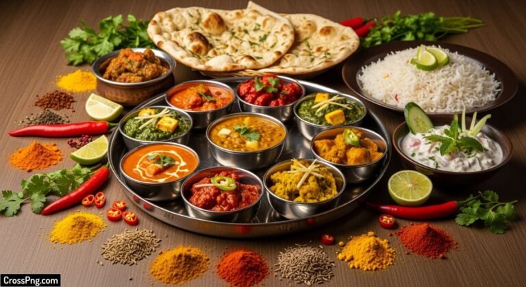 Indian food background image 2