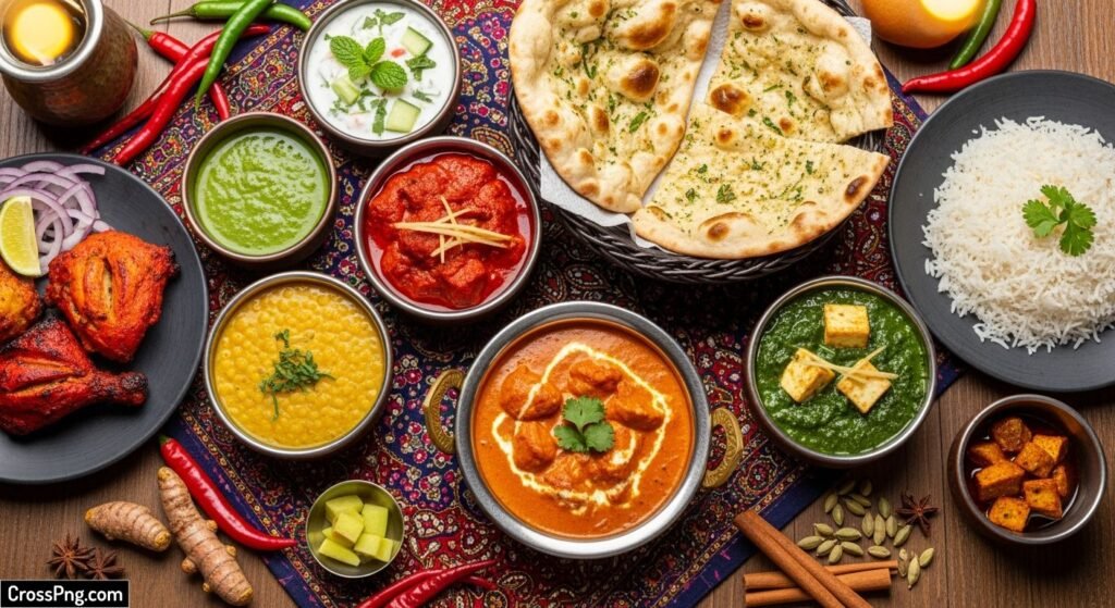 Indian food background image 3