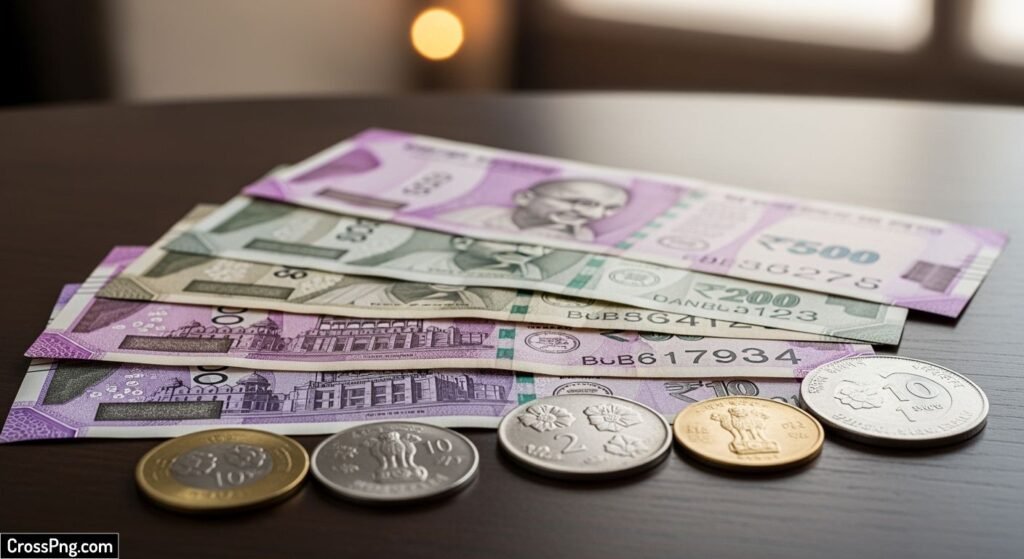Indian money background image
