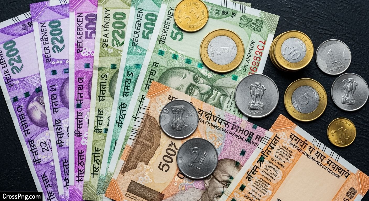 Indian money background image