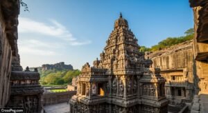 Indian temple background image