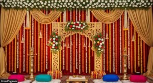 Indian wedding background decoration image