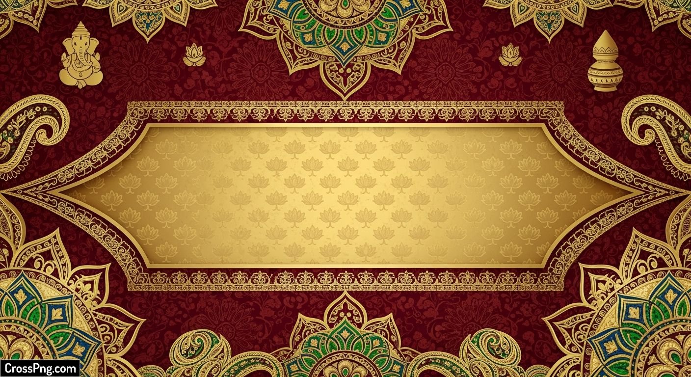 Indian wedding card background image 2