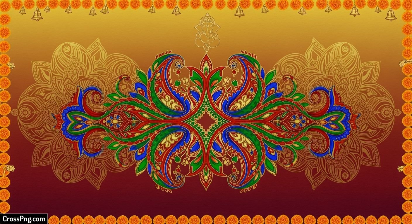 Indian wedding invitation background image