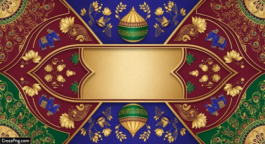 Indian wedding invitation background image