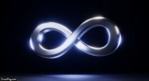 Infinity symbol black background image