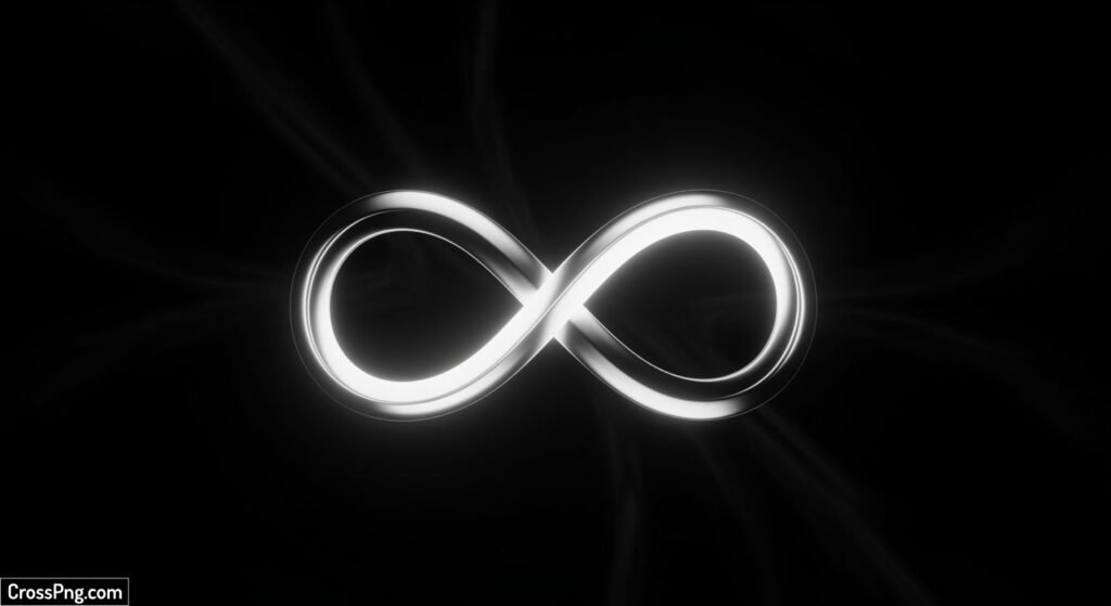 Infinity symbol black background image 2