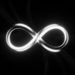 Infinity symbol black background image 2