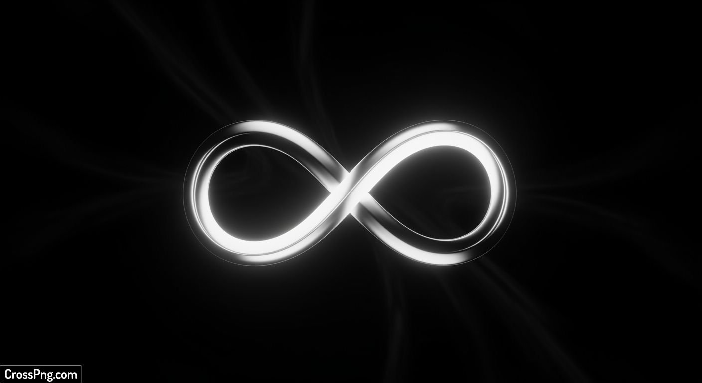 Infinity symbol black background image 2