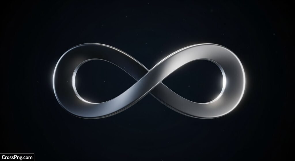Infinity symbol black background image 3