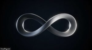 Infinity symbol black background image 3