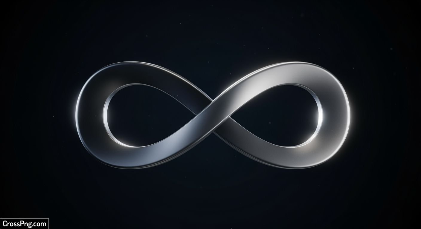 Infinity symbol black background image 3
