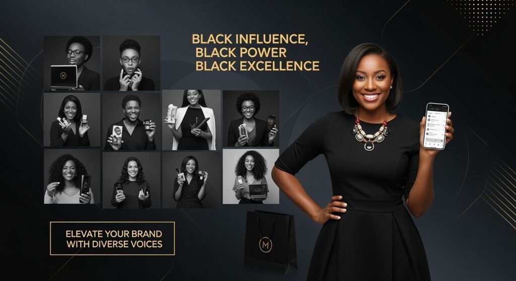 Influencer marketing with black image 2