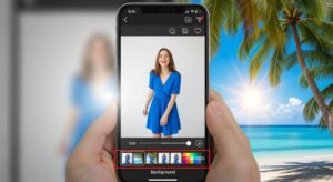 Instagram story change background image