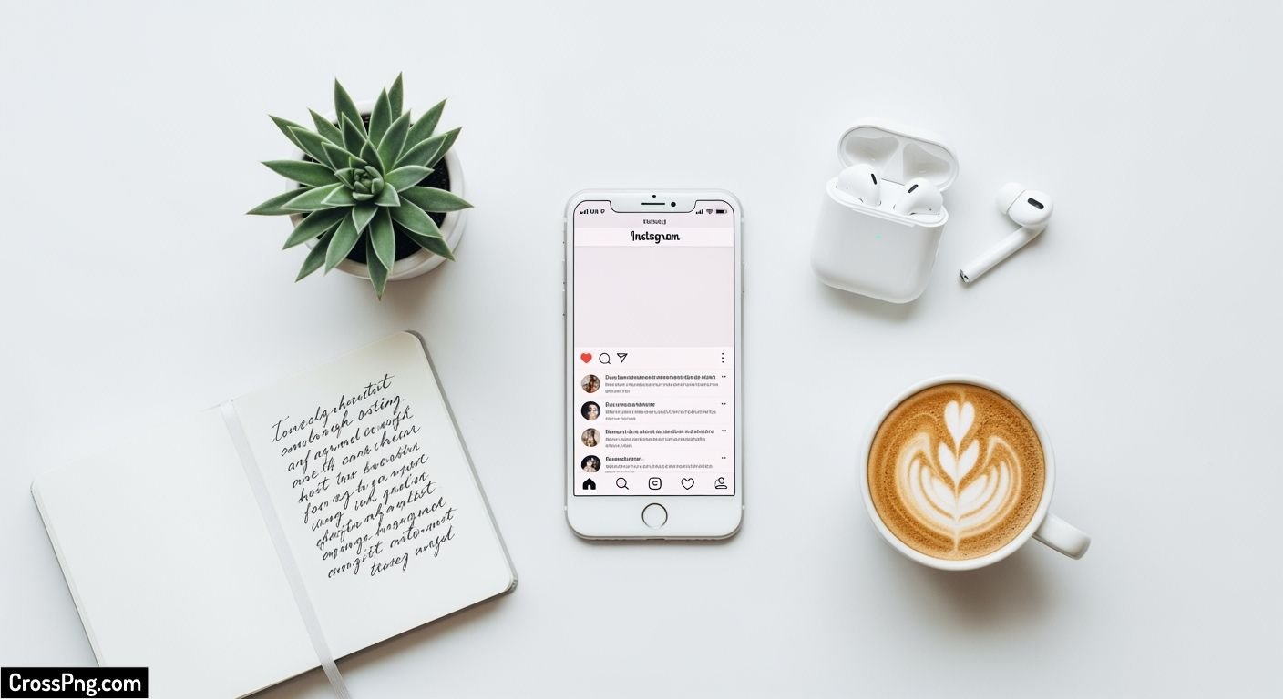 Instagram white background image