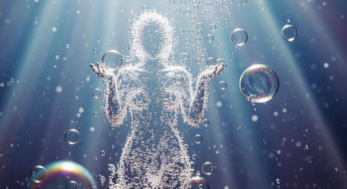 Invisible women bubble background image 4