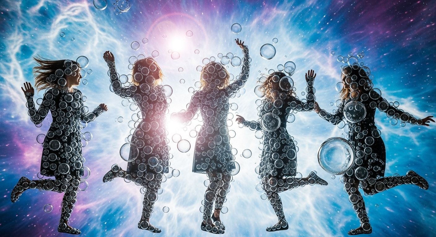 Invisible women bubble background image 8